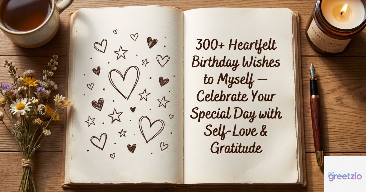 300+ Heartfelt Birthday Wishes to Myself