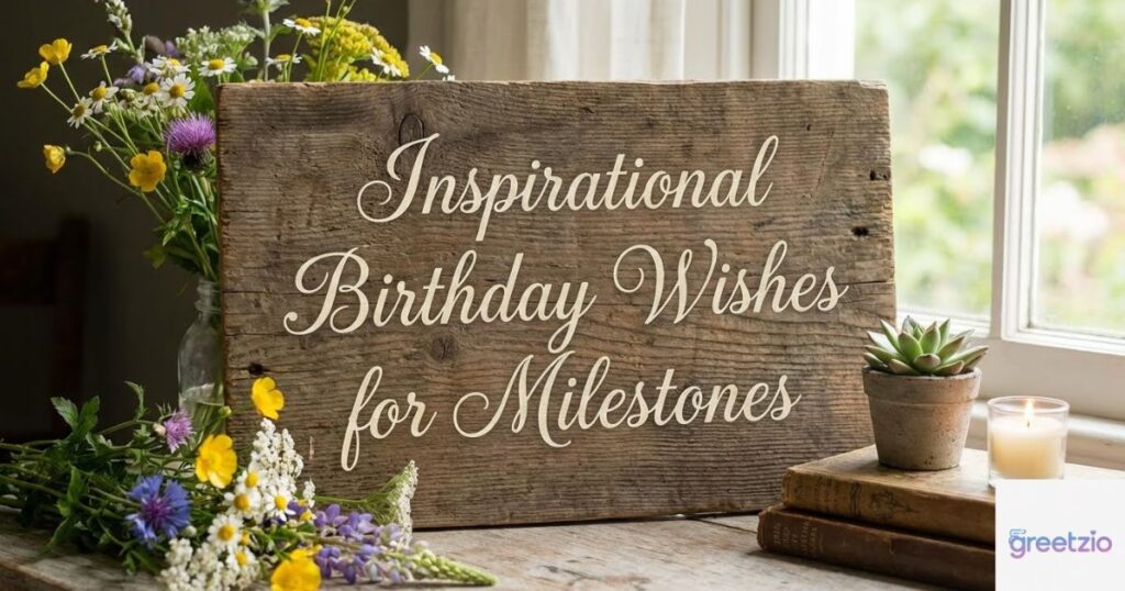 Inspirational Birthday Wishes for Milestones
