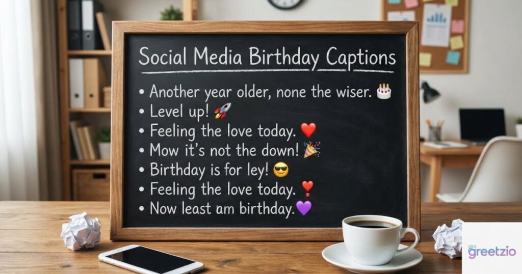 Social Media Birthday Captions