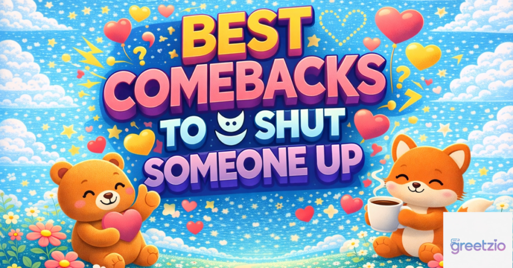 Best comebacks to shut someone up