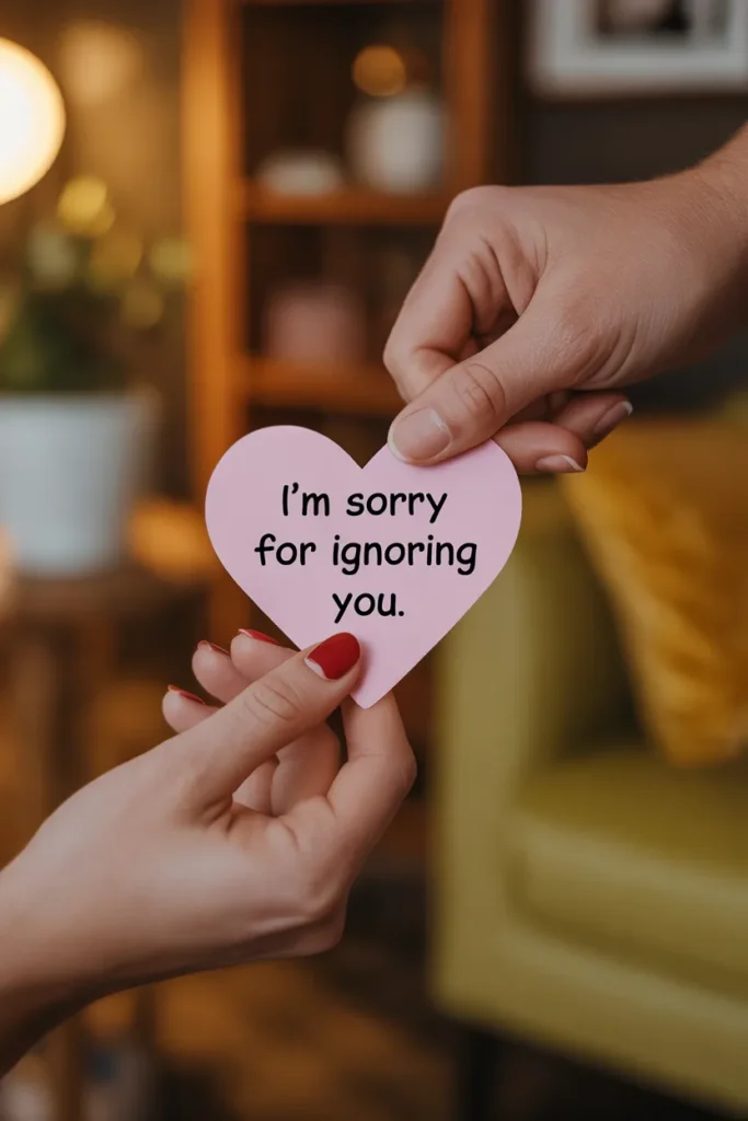 Apology for Ignoring Feelings