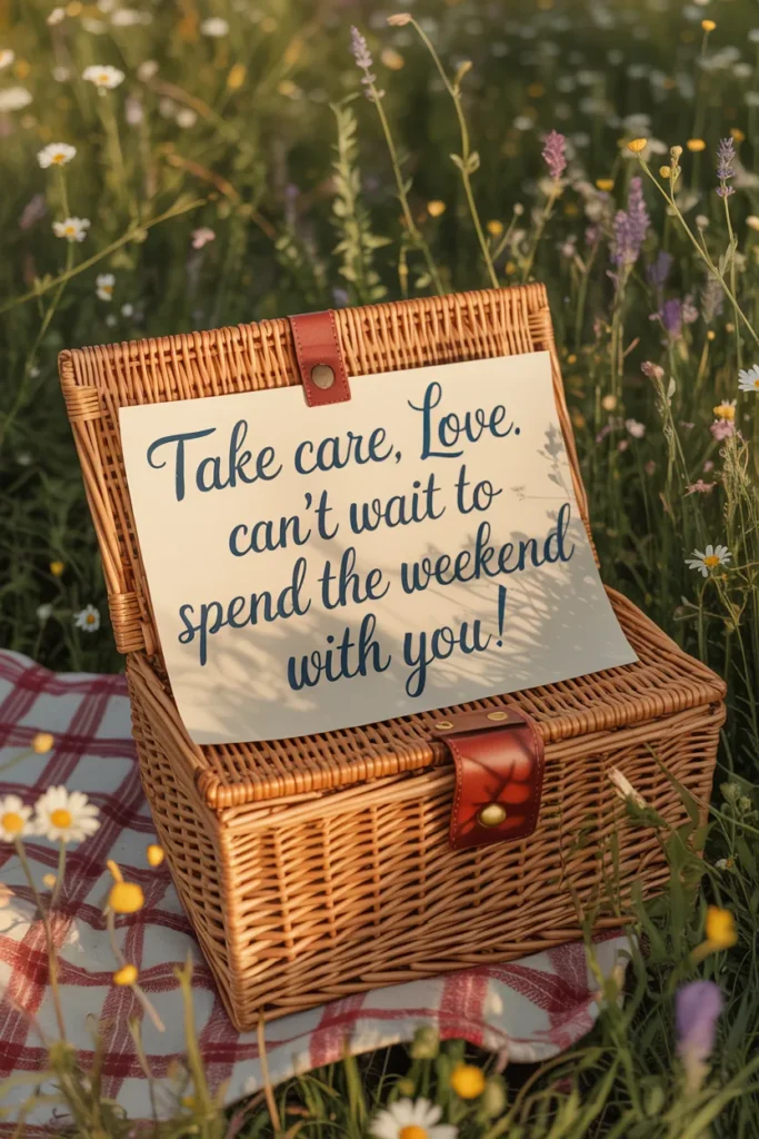 Loving Message for Weekend Plans