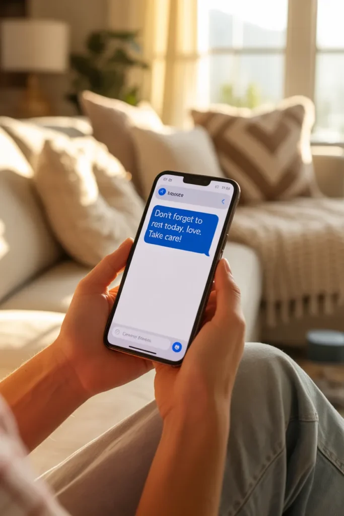 Loving Text to Remind Her You Care