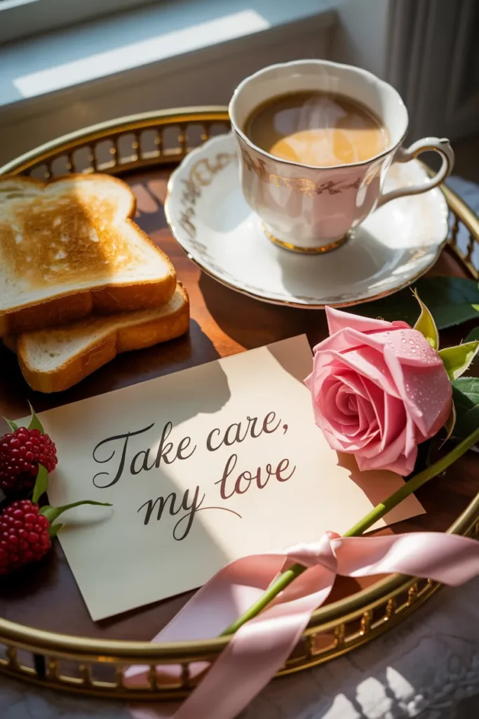 Romantic Note to Brighten Her Morning
