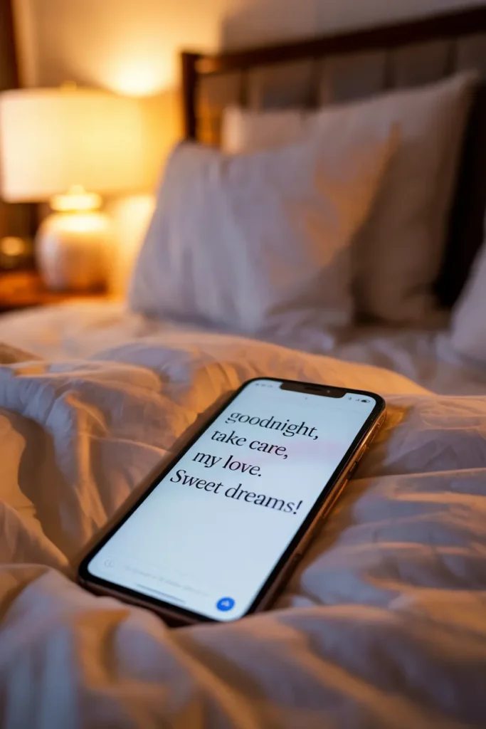 Romantic Text to End the Day