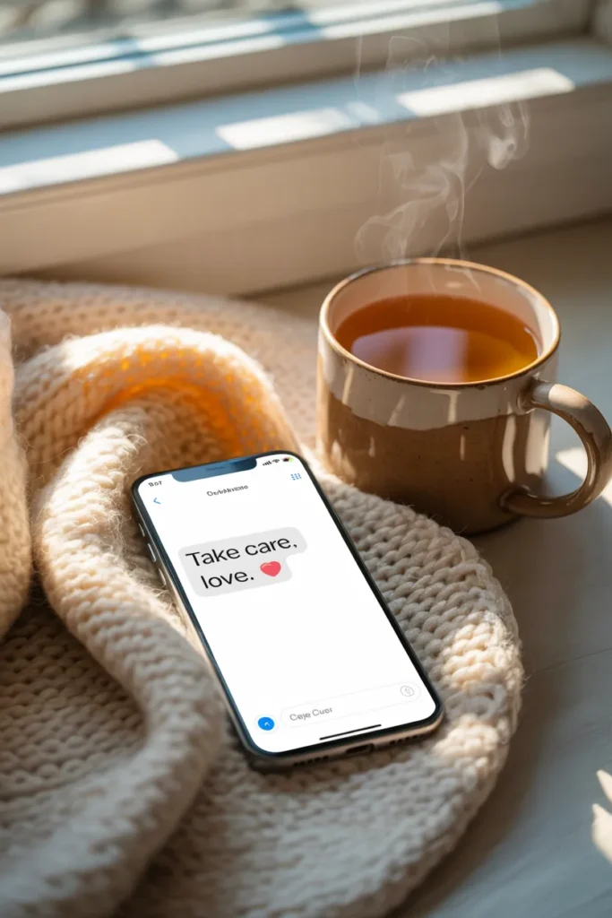 Short and Sweet Take Care Text