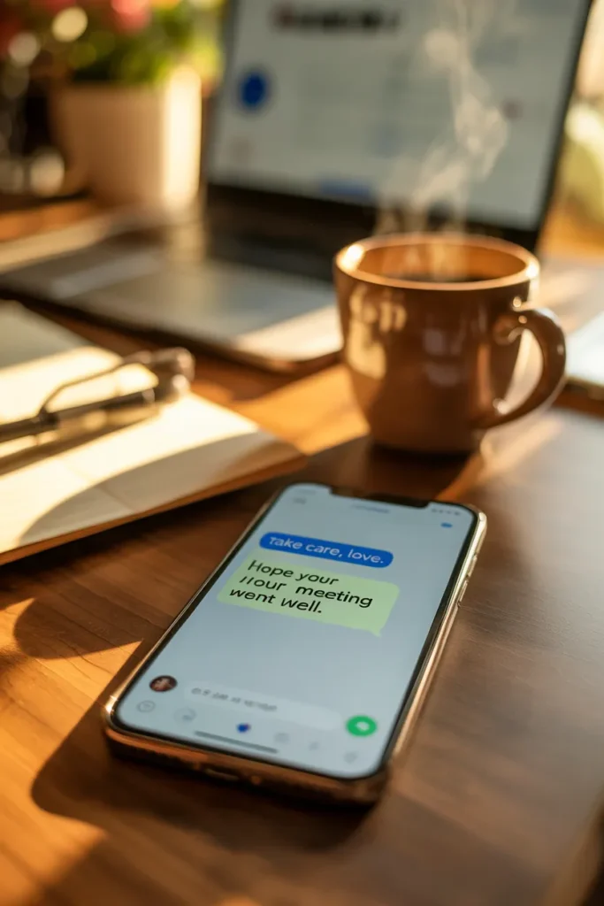 Sweet Message After a Long Meeting