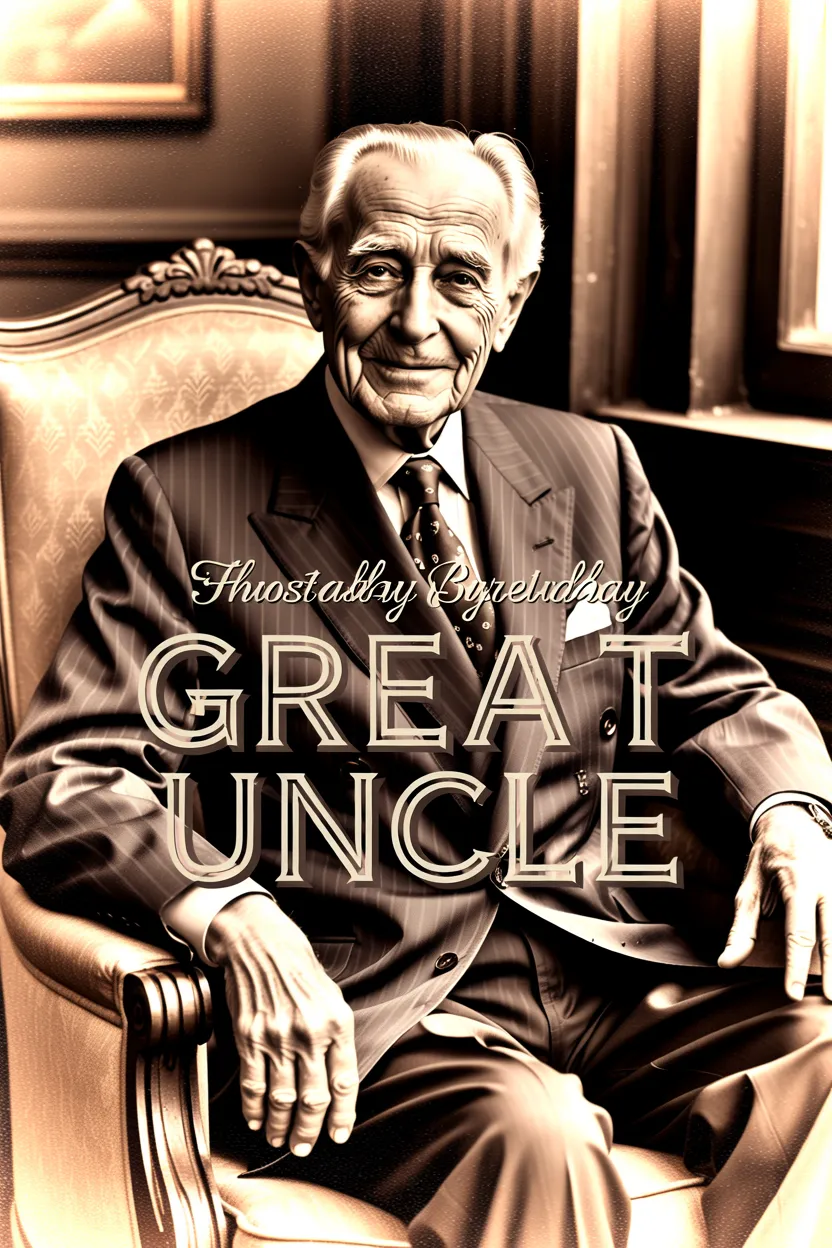 for a great-uncle or the elderly uncle